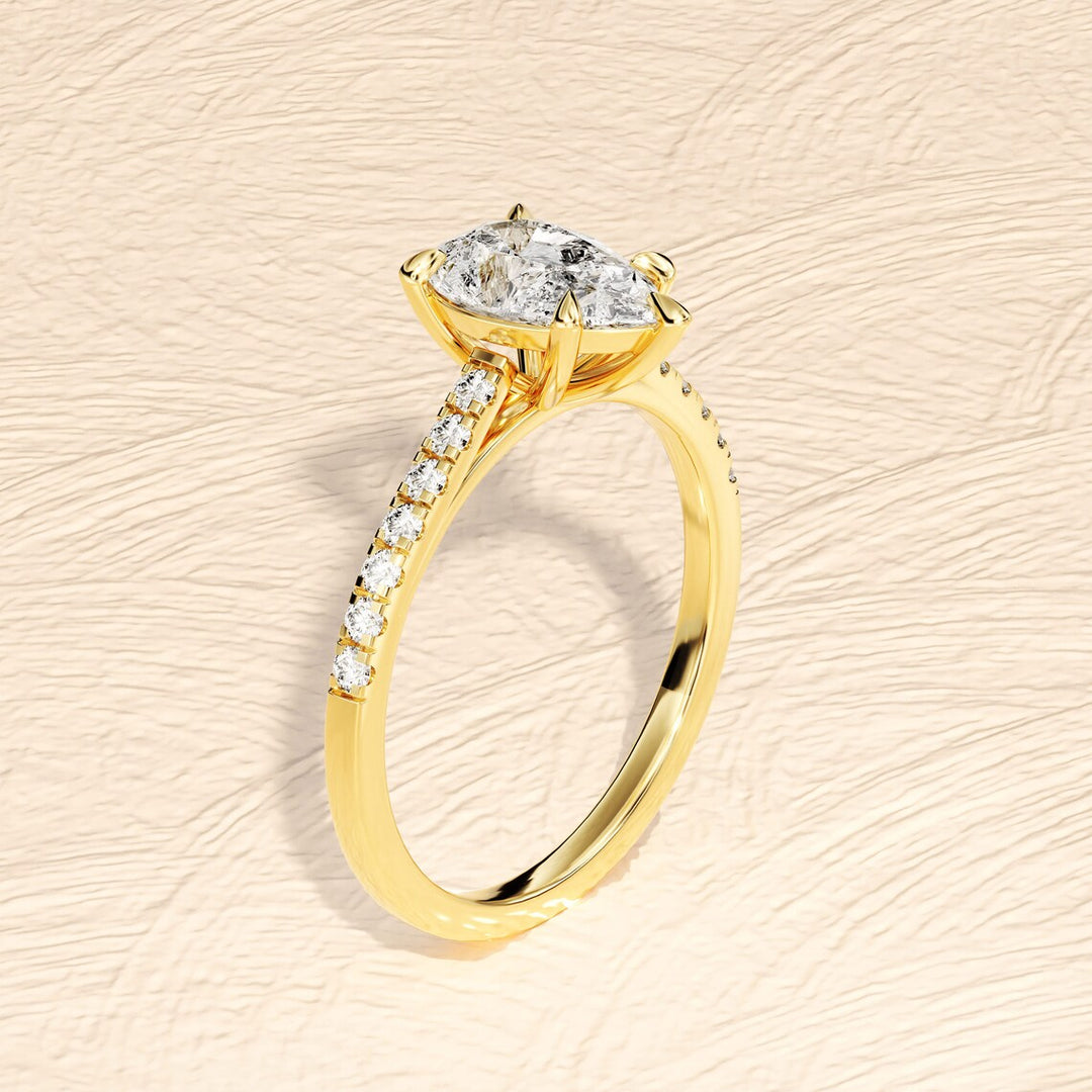 1.50 CT Pear Engagement Ring