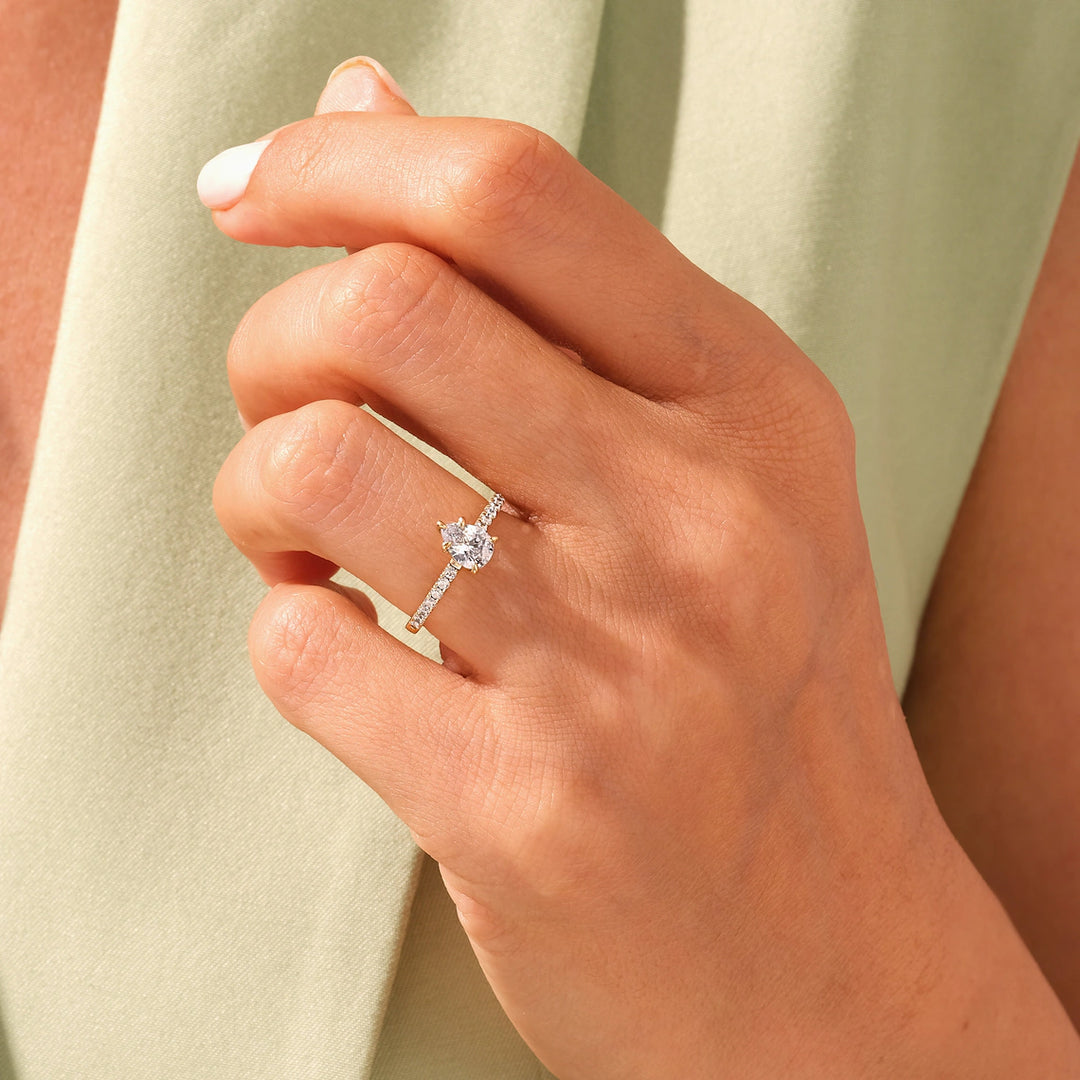 1.50 CT Pear Engagement Ring