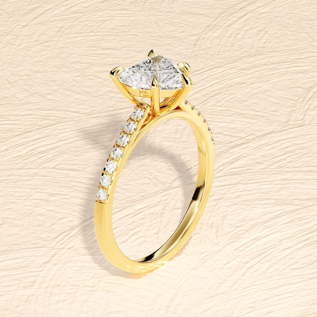 1.50 CT Heart Engagement Ring