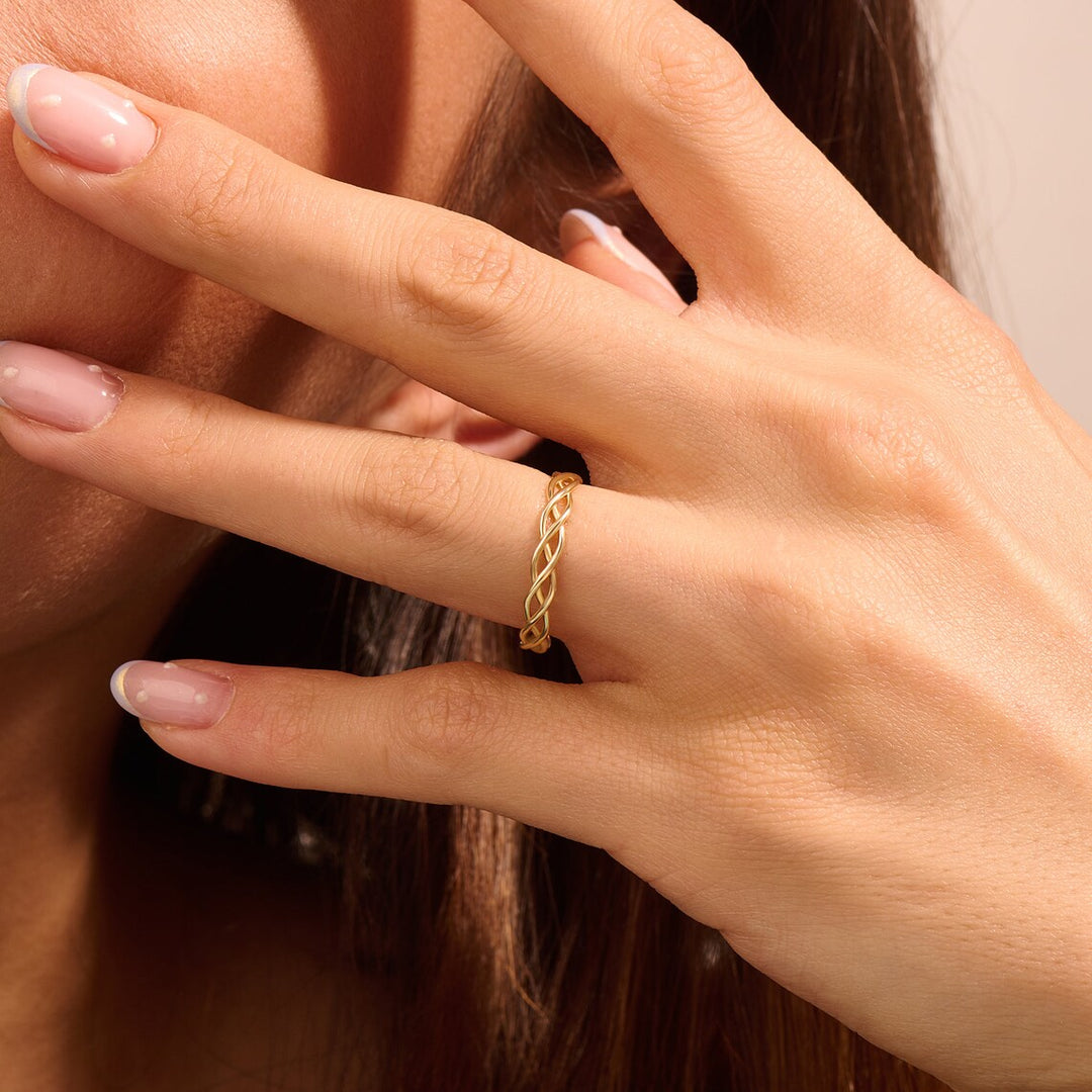 14k Solid Gold Celtic Knot Ring