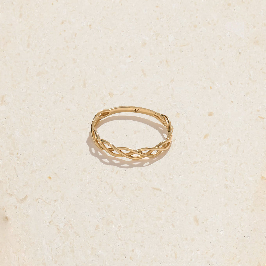 14k Solid Gold Celtic Knot Ring