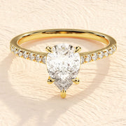 1.50 CT Pear Engagement Ring