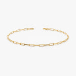 Load image into Gallery viewer, 14K Gold Paperclip Bracelet
