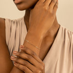 Load image into Gallery viewer, 14K Gold Paperclip Bracelet

