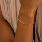 Load image into Gallery viewer, 14K Gold Paperclip Bracelet
