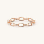 Load image into Gallery viewer, Gold Link Chain Eternity Ring
