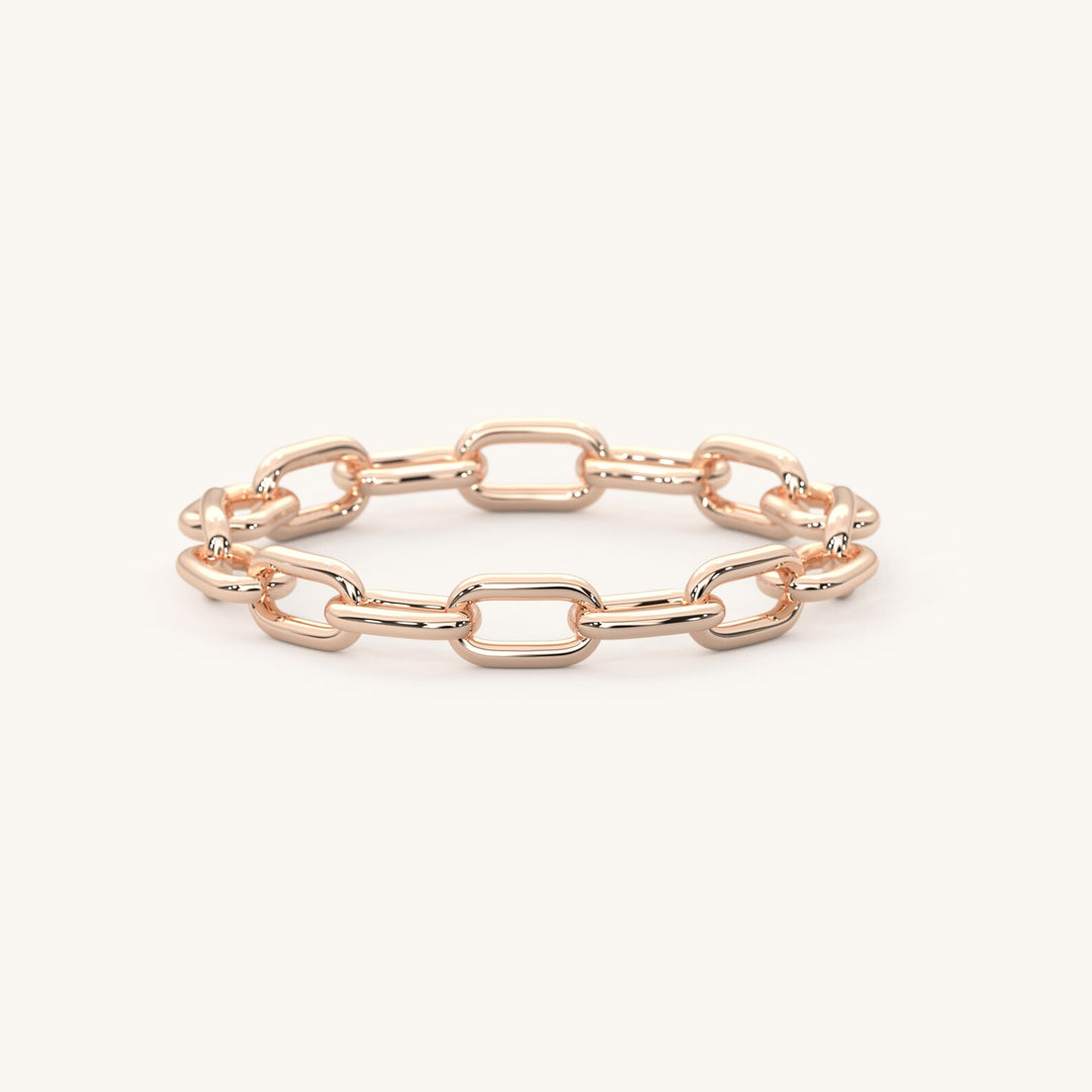 Gold Link Chain Eternity Ring