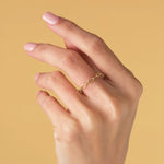 Load image into Gallery viewer, Gold Link Chain Eternity Ring
