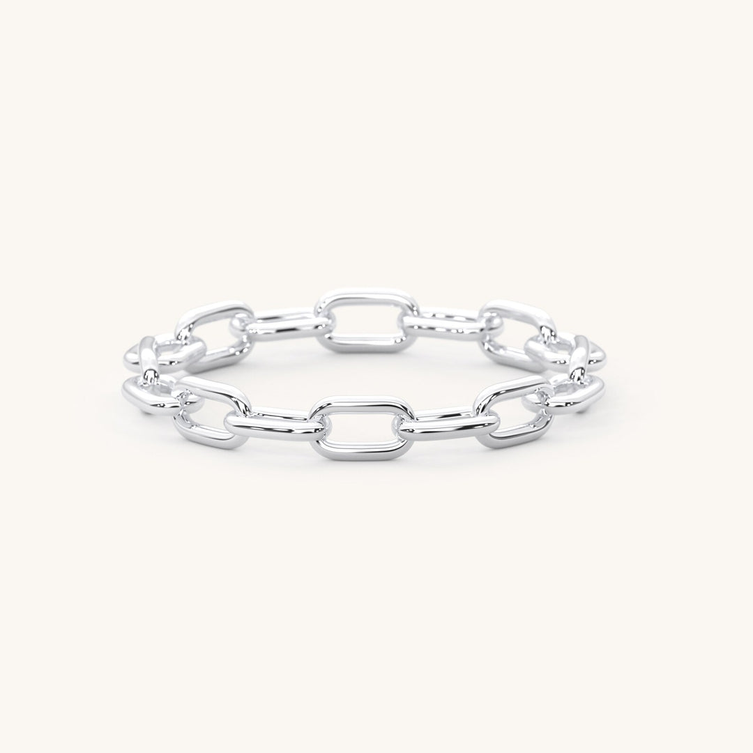 Gold Link Chain Eternity Ring