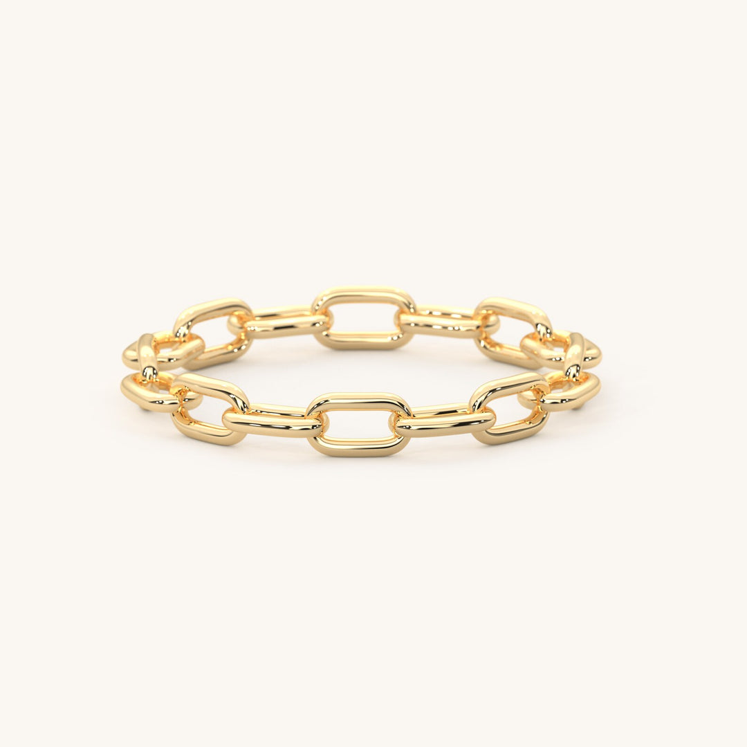 Gold Link Chain Eternity Ring