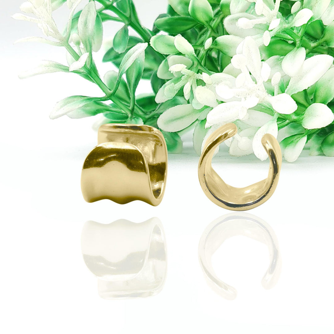 925 Sterling Silver Ear Cuff Earring Conch Cuff Earring Adjustable Gold Ear Cuff Earring Cartilage Ear Wrap Earring Hammered Cuff Earring