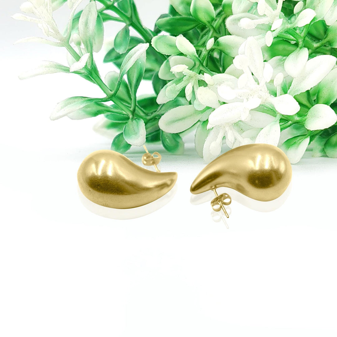 14K Gold Statement Earrings, Chunky Hoop Earrings, Mini Chunky Hoop Earrings in Sterling Silver, Chubby Hoop Earring, Silver or Gold Earring