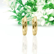 14K Gold Thin Gold Classic Hoop Earrings, Threader Hoop Earrings  Hammered or Smooth Earring, Thin Hoop Earring, Gold Heart Hoop Earrings