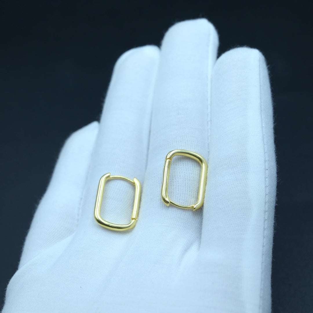 14K Gold Large Hoop Earrings, Hammered Hoop Earrings,  Classic Hoops, Textured Circle Earrings, Unique Hoop Earrings, U Shape Earrings