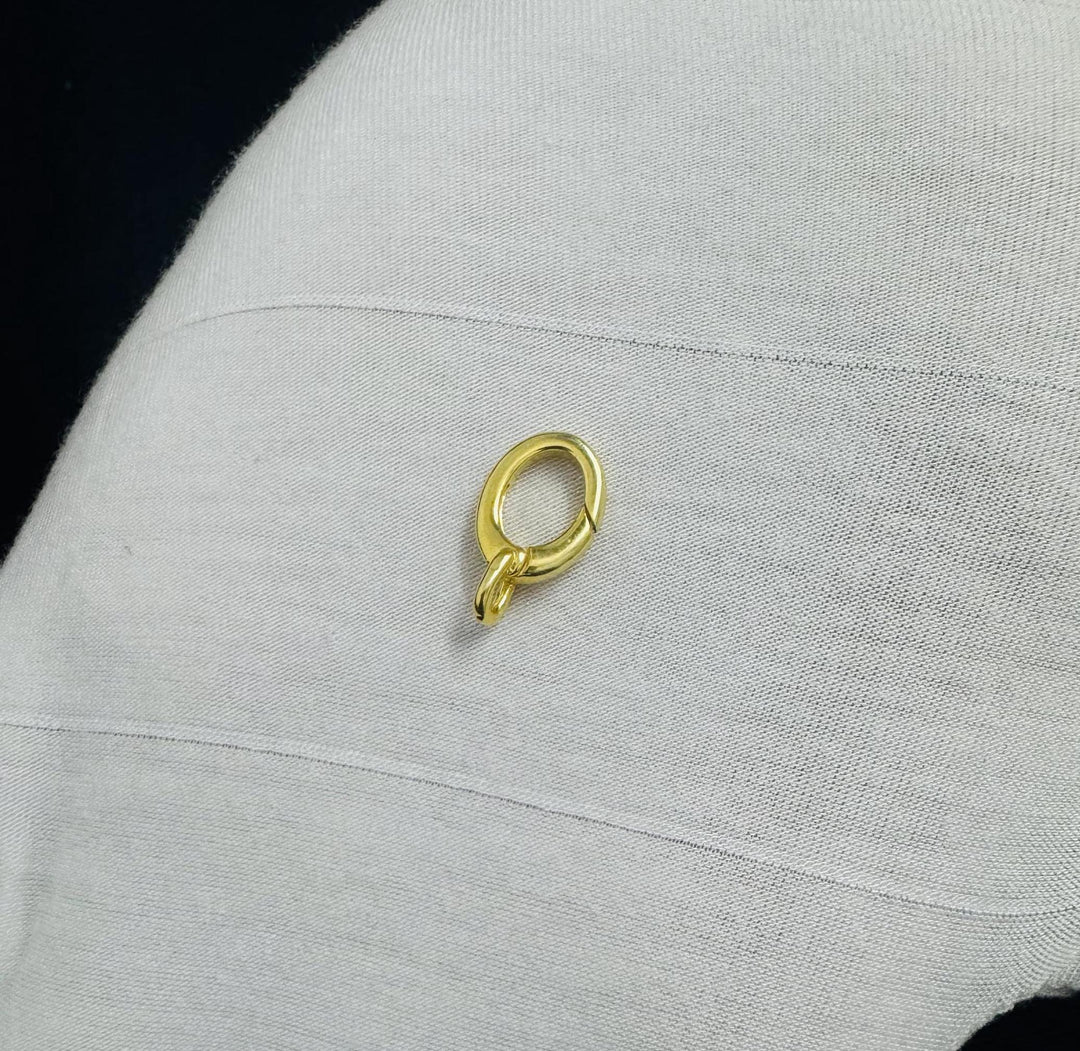 925 Sterling Silver Trigger Clasp with Closed Jump Ring, Lobster Clasp, Lobster Clasp, Lobster Claw Clasp, Sterling Lobster Clasp