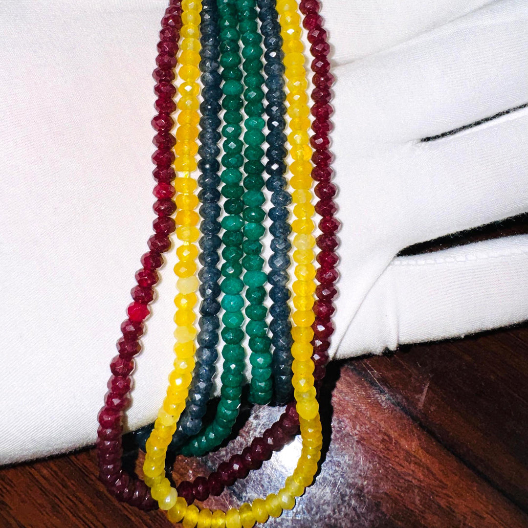 925 Silver Choker Necklace With Enhancer Sailor Layering Gemstone Necklace Natural Beads Necklace layering Crystal Dainty Choker