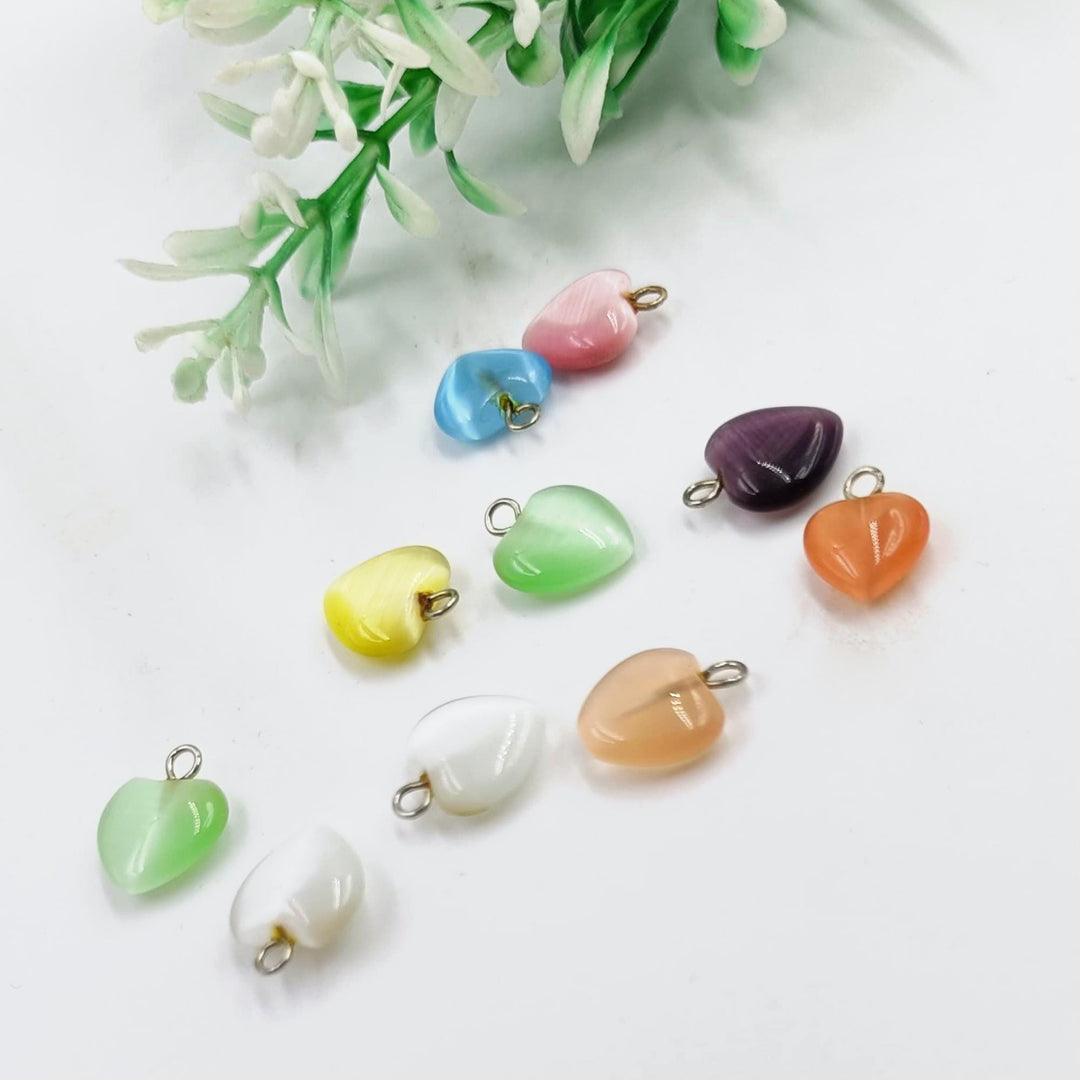 925 Silver Mini Heart Pendent, Puffed Heart Pendent, Carnelian Heart Pendant, Crystals Pendant, Mini Heart Pendent, Sunburst Heart Pendant