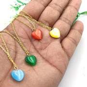 925 Silver Mini Heart Pendent, Puffed Heart Pendent, Carnelian Heart Pendant, Crystals Pendant, Mini Heart Pendent, Sunburst Heart Pendant