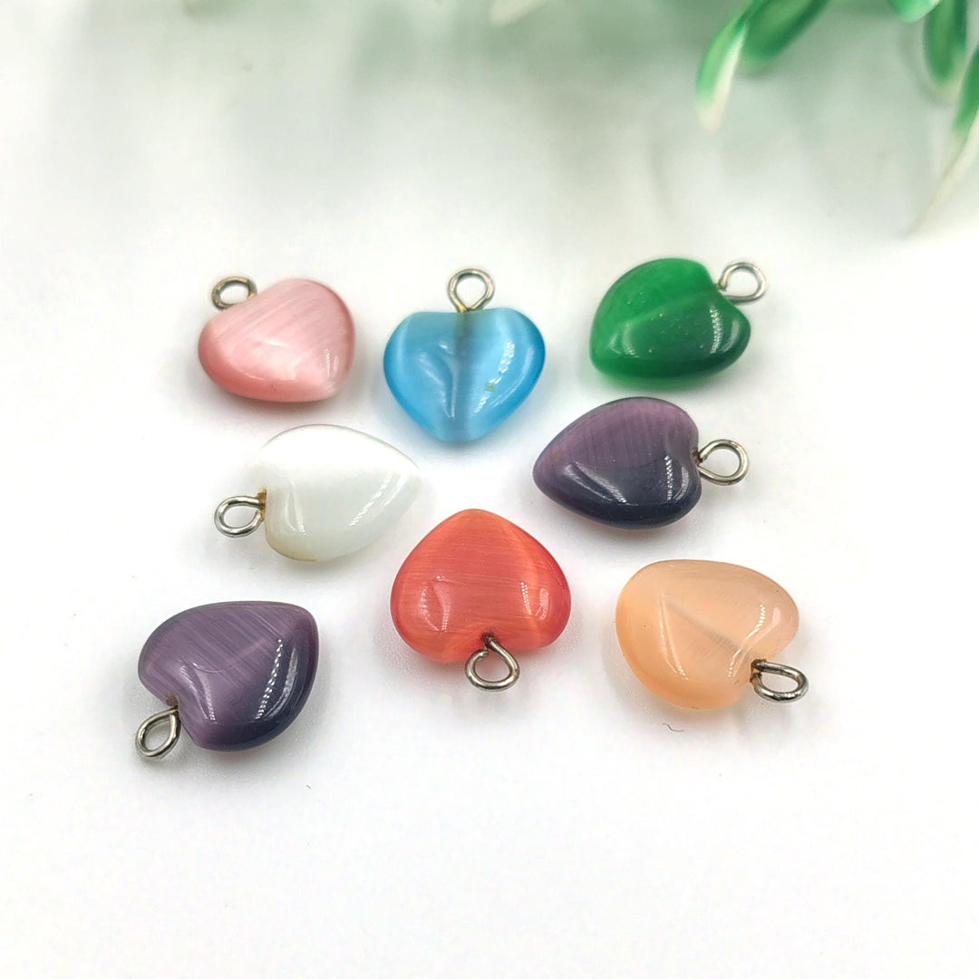 925 Silver Mini Heart Pendent, Puffed Heart Pendent, Carnelian Heart Pendant, Crystals Pendant, Mini Heart Pendent, Sunburst Heart Pendant