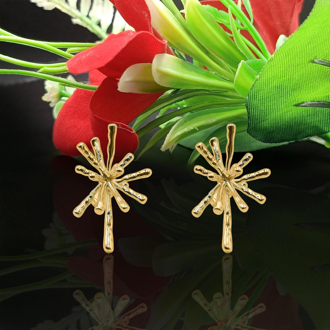 14K Gold Plated Tiny CZ Star Shaped Stud Earring, Sparkle Star Stud Earrings, Celestial Helix Earlobe Earring, Conch Cartilage Stud Earring