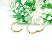 14K Gold Golden Twist Hoop Twisted Huggie Earring Round Hoop Earring Classic Hoop Earring Twist Hoop Twist Huggie Earring Round Hoop Earring
