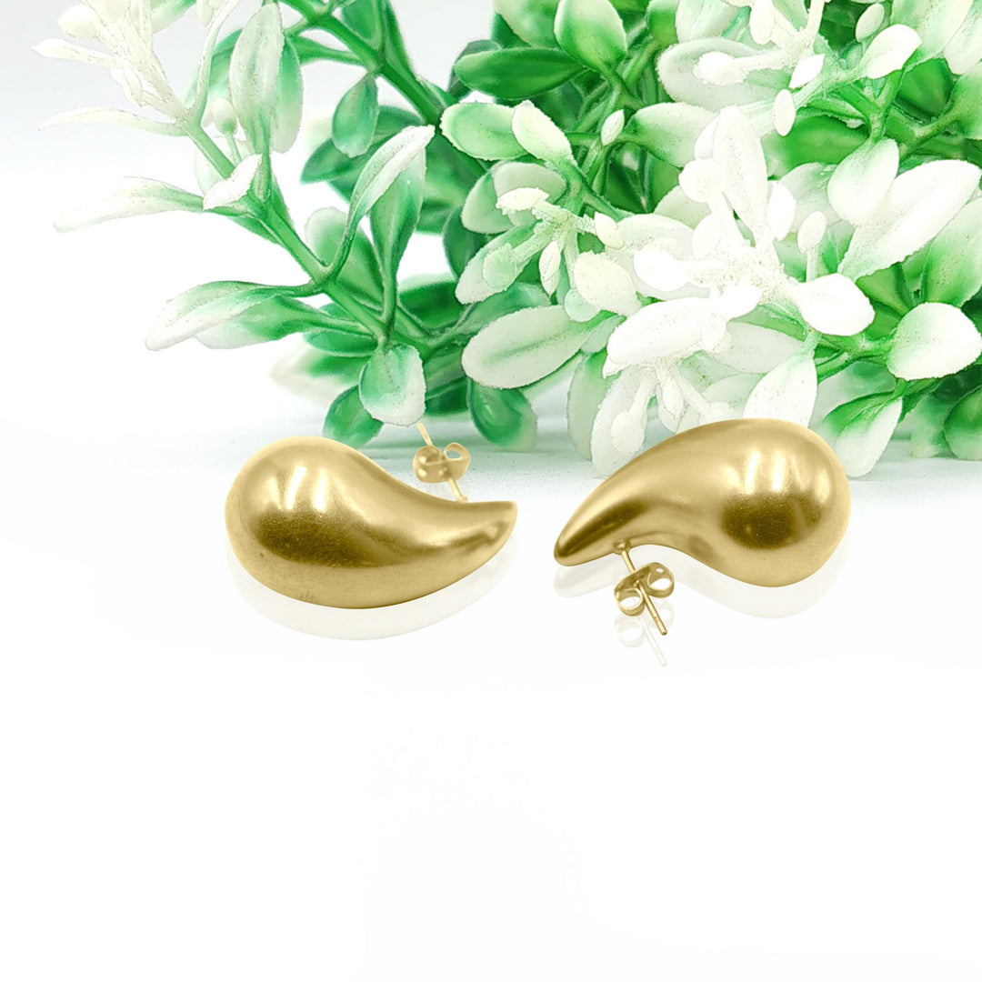 14K Gold Statement Earrings, Chunky Hoop Earrings, Mini Chunky Hoop Earrings in Sterling Silver, Chubby Hoop Earring, Silver or Gold Earring