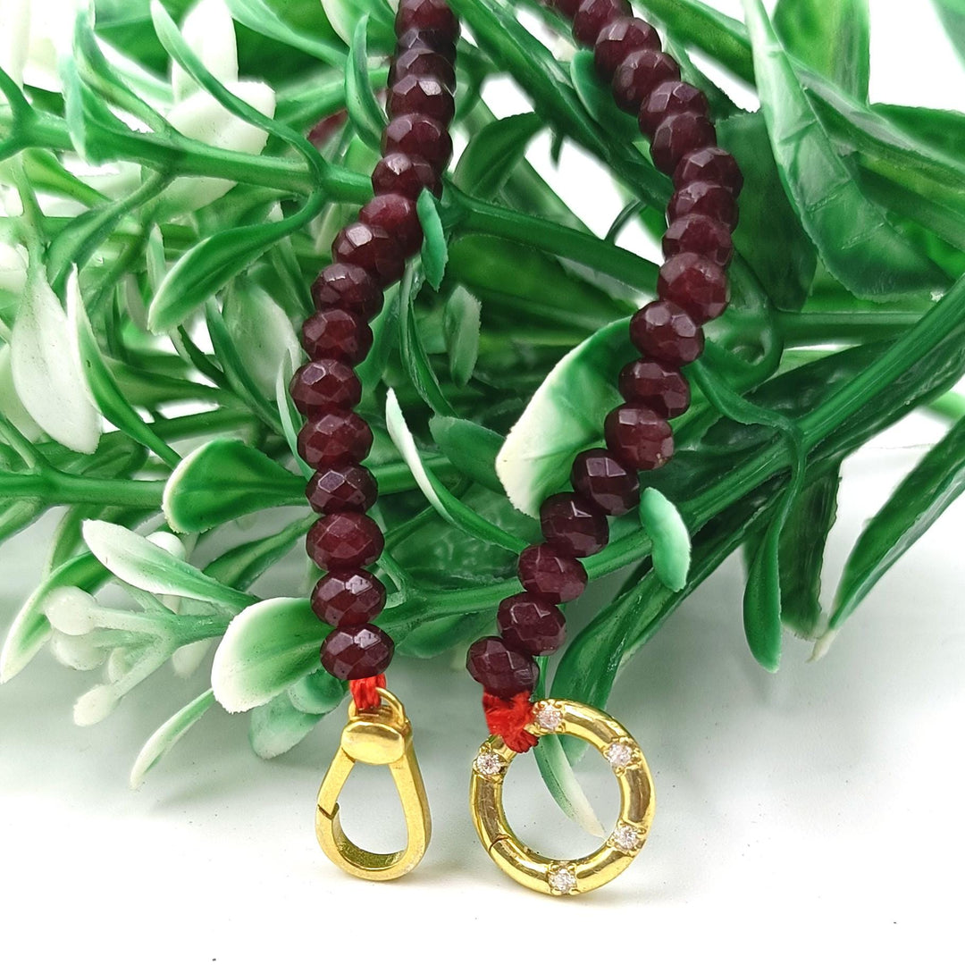 14K Solid Gold Beads Necklace, Paperclip Chain Necklace, Dainty Link Chain Necklace, Curb Chain,  Christmas Gift for Her