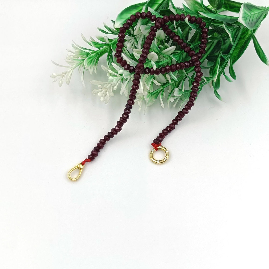 14K Solid Gold Beads Necklace, Paperclip Chain Necklace, Dainty Link Chain Necklace, Curb Chain,  Christmas Gift for Her