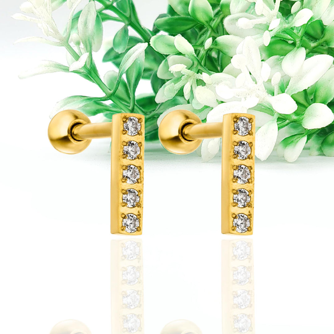 14KGold Alphabet Earring Cz stud initial Earring Alphabet stud Earring Initial Stud Earring Custom Initial Stud Earring Letter Hoop Earring