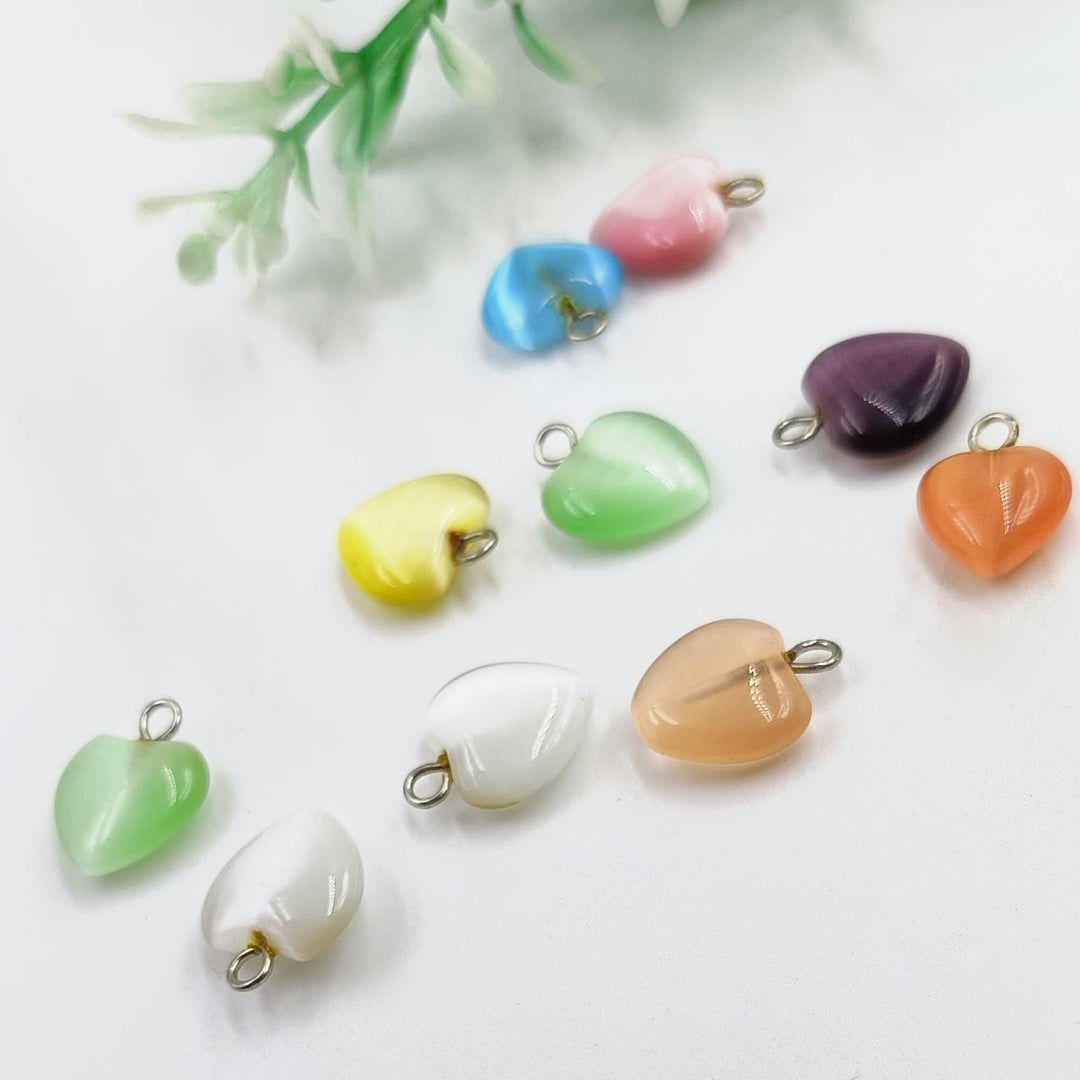 925 Silver Mini Heart Pendent, Puffed Heart Pendent, Carnelian Heart Pendant, Crystals Pendant, Mini Heart Pendent, Sunburst Heart Pendant