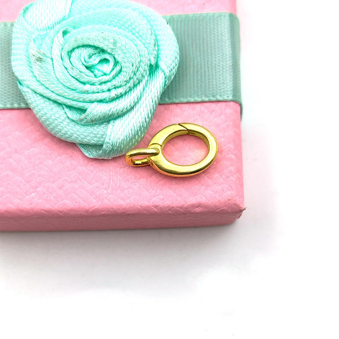 925 Sterling Silver Trigger Clasp with Closed Jump Ring, Lobster Clasp, Lobster Clasp, Lobster Claw Clasp, Sterling Lobster Clasp