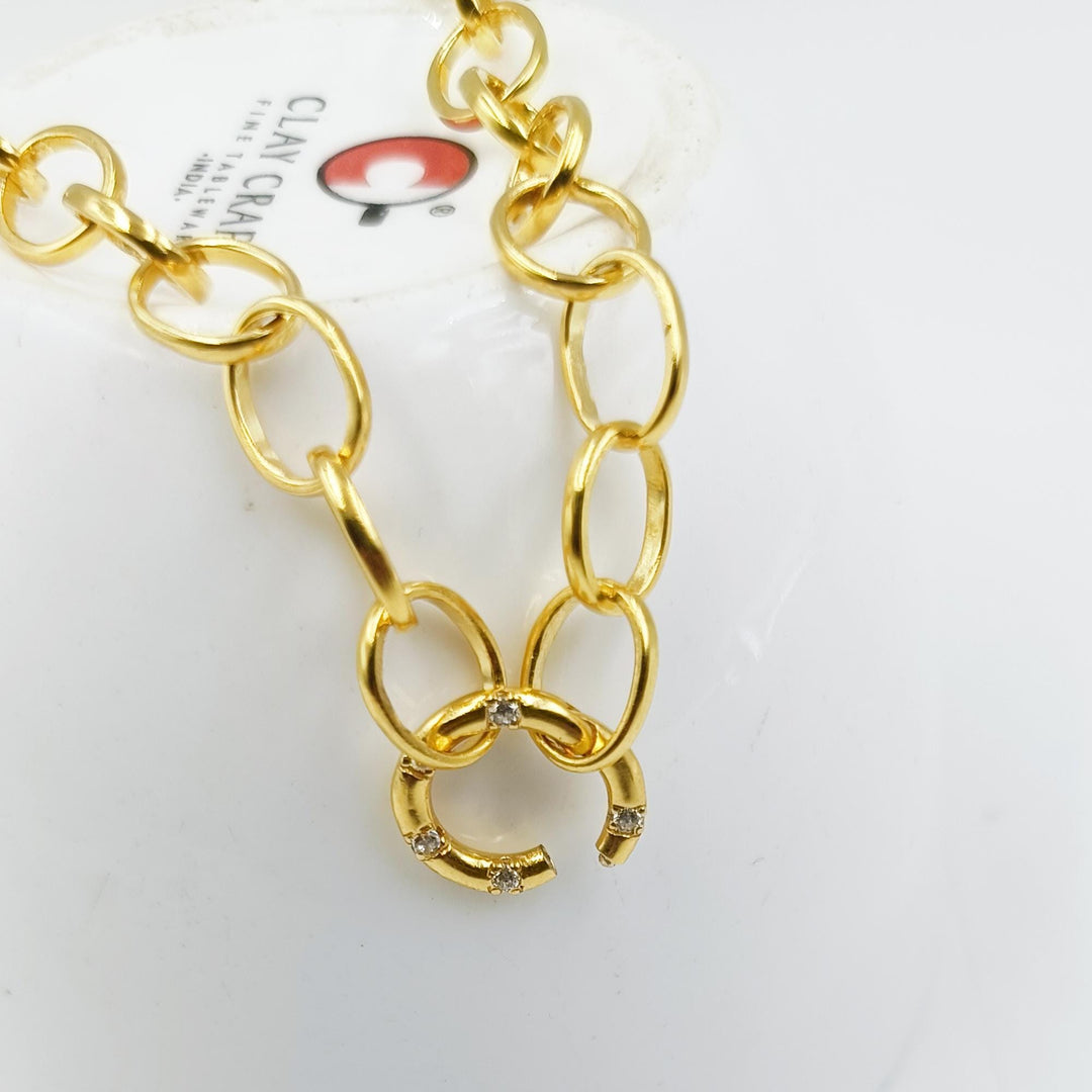 14K Gold Round Carabiner Clasp With Diamond, Carabiner Lock Connector, Spring Push Gate for DIY Jewelry Finding Necklace Connector