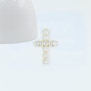 14K Gold Plated Diamond Criss Cross Pendant, Dainty Cross Pendant with Birthstone Personalized Family Tree Pendant, Cross Pendant for Women