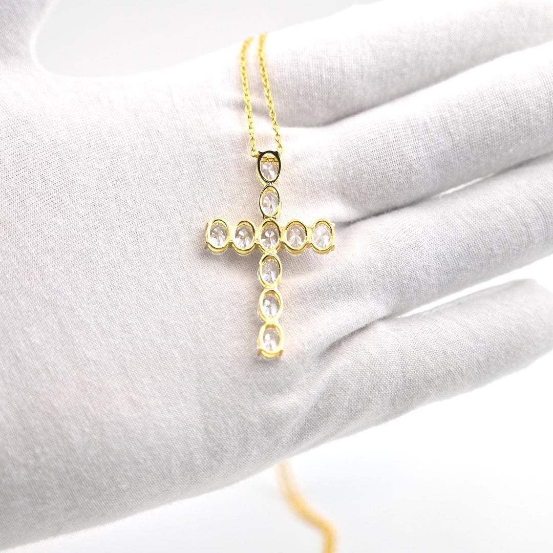 14K Gold Plated Diamond Criss Cross Pendant, Dainty Cross Pendant with Birthstone Personalized Family Tree Pendant, Cross Pendant for Women