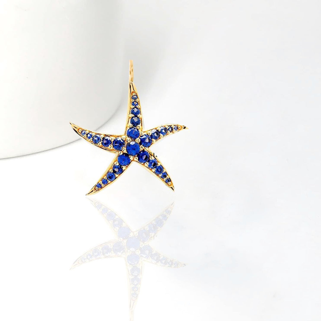14K Solid Opal Star Necklace, Yellow Gold North Star Pendant, Tiny Starburst Pendant  Star Huggie Pendant Unique Celestial Pendant