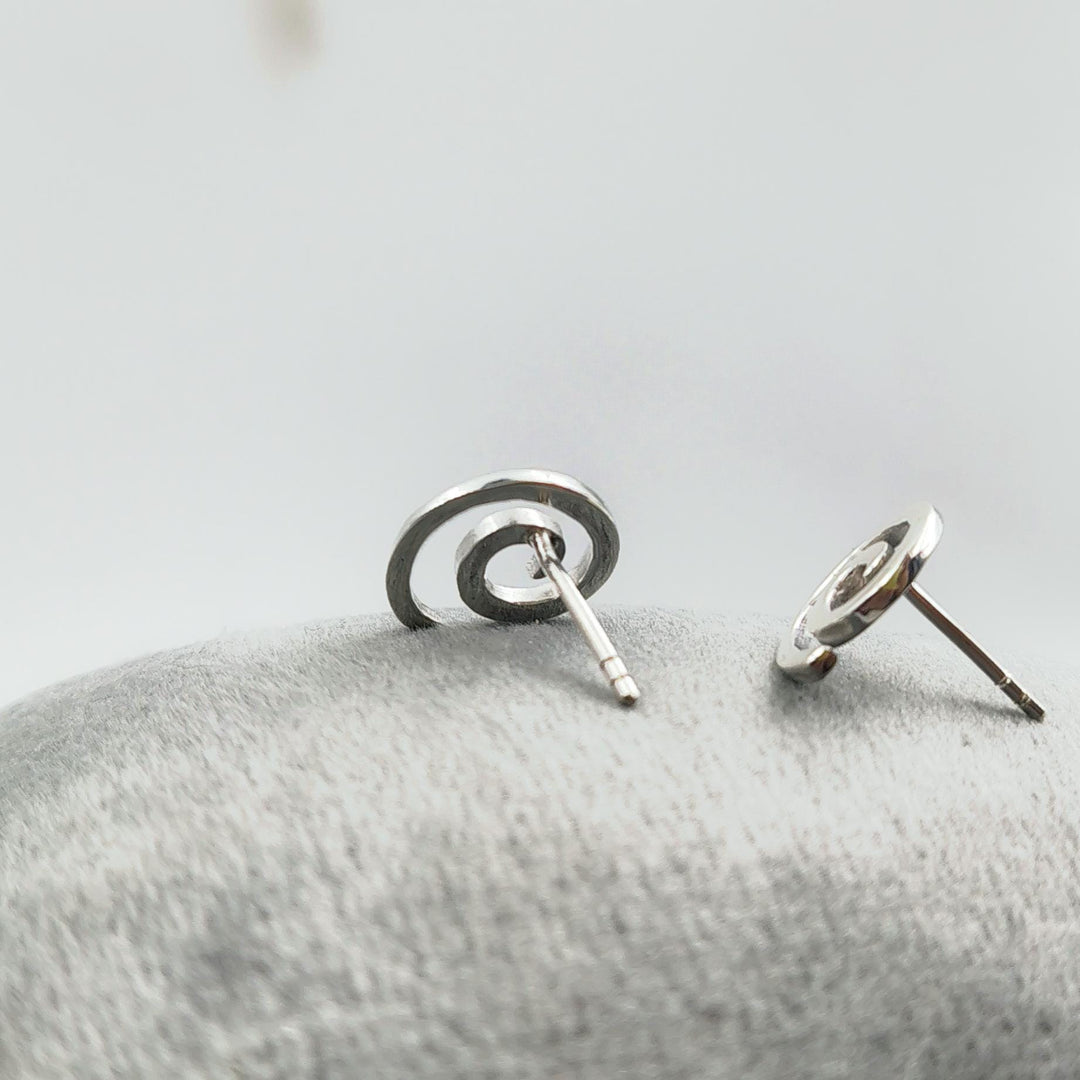 14K Gold Tiny Circle Earring, Open Circle Earring, Small Stud Earring, Open Circle Stud, Dangle Earring, Small Circle Earring, Stud Earring