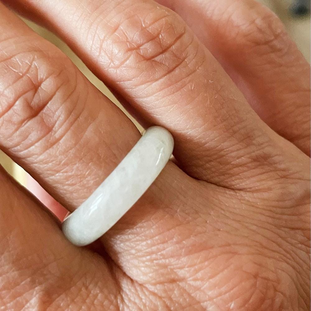 Jade Ring Natural Authentic Burma Jade Ring handcrafted with exquisite detail. Discover the timeless beauty and luxury natural gemstone