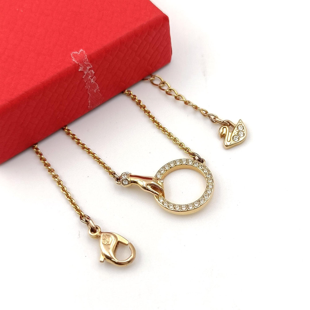 14K Solid Gold Charm Necklace Holder, DIY Gold Charm  Paperclip Necklace Round Charm Pendant Openable Charm Pendant Hand Round Charm Pendant