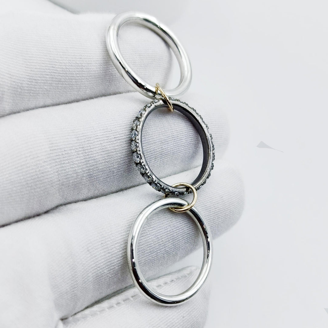 14K Gold Connected Ring, Chunky Gold Connector Ring, Eternity Statement Ring,  Interlocking Ring, Multi Link Connected Ring, Multi Band Ring