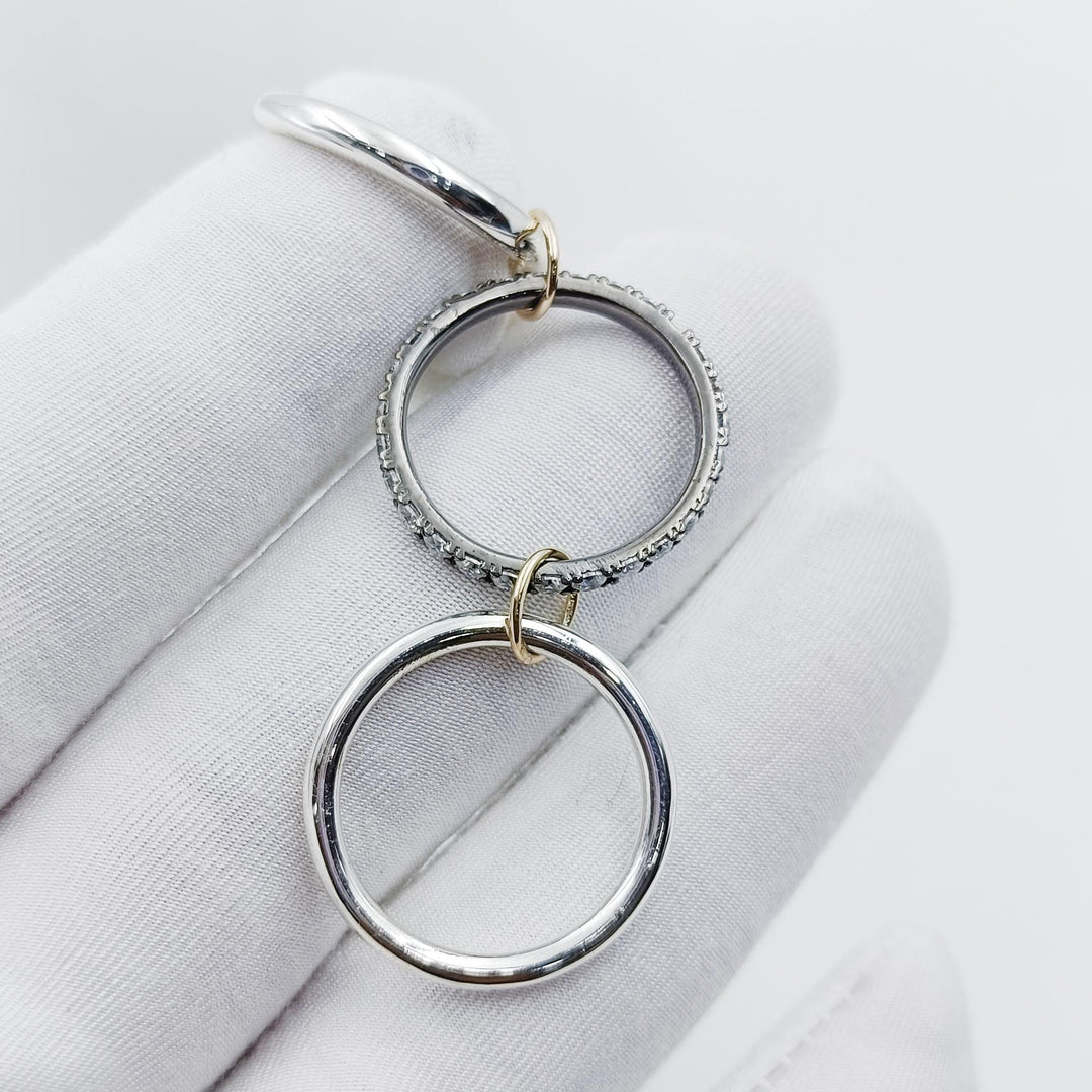 14K Gold Connected Ring, Chunky Gold Connector Ring, Eternity Statement Ring,  Interlocking Ring, Multi Link Connected Ring, Multi Band Ring