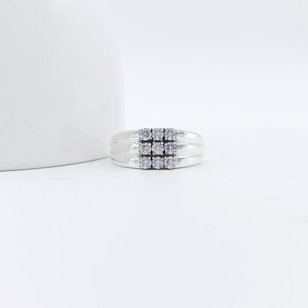 925 Starling Silver, Natural Diamond Ring for Men, Engagement Ring, Brilliant Cut Diamond Ring, Men's Presidential Ring, Men Ring