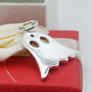 14K Gold Ghost Charm Pendant Tiny Charm Small Charm Halloween Charm Ghost pendant Ghost Charm Ghost Pendant Sheet Ghost Charm Spooky Charm