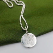 925 Sterling Silver Custom QR Code Necklace Personalized QR Code Pendent, Memorial Best Friend Back to College Gift Handmade Jewelry Charm