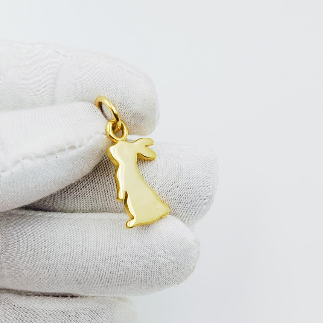 925 Sterling Silver White Rabbit Pendent, Dainty Bunny Pendent, Tiny Little Rabbit Head Pendant, Silver Rabbit Charm, Pet Rabbit Pendent