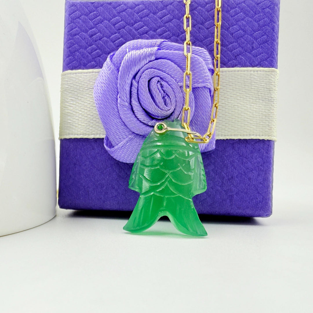 925 Sterling Silver Movable Fish Pendent  Pisces Necklace Unique Fish Charm Silver Fish Pendant  Turquoise Beaded Choker Fish Charm pendent