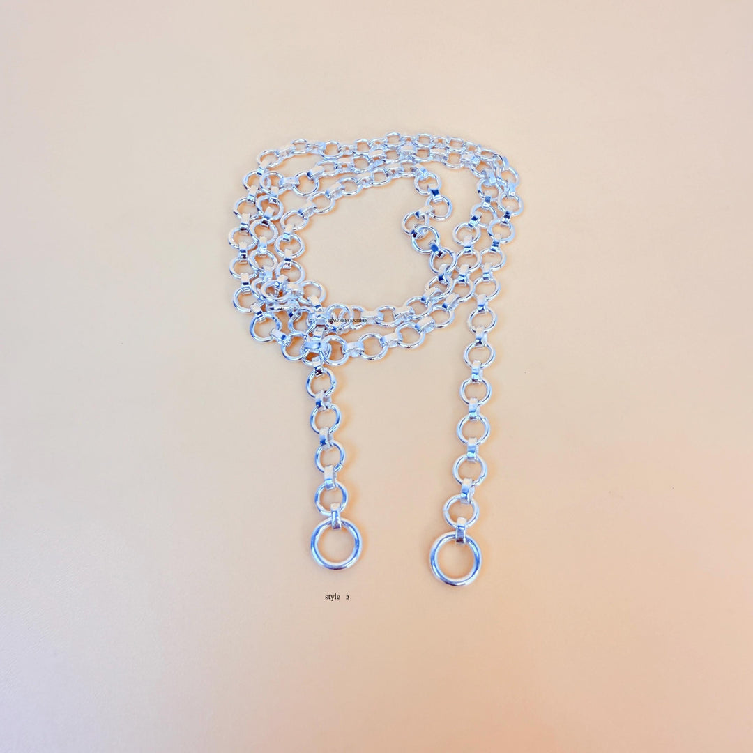 925 Sterling Silver Rollo Link Chain Round Rollo Link Chain Round Necklace Silver Rollo Belcher Chain Layered Everyday Round Rollo Chain