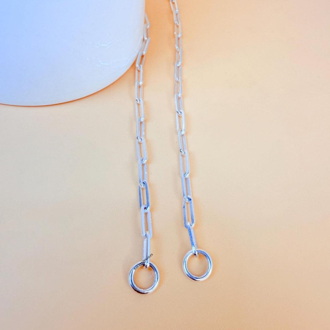 925 Sterling Silver Paperclip Chain Thick Chain Dainty Link Chain Necklace Paper Clip Chain Necklace Layering Chain Everyday Chain Necklace