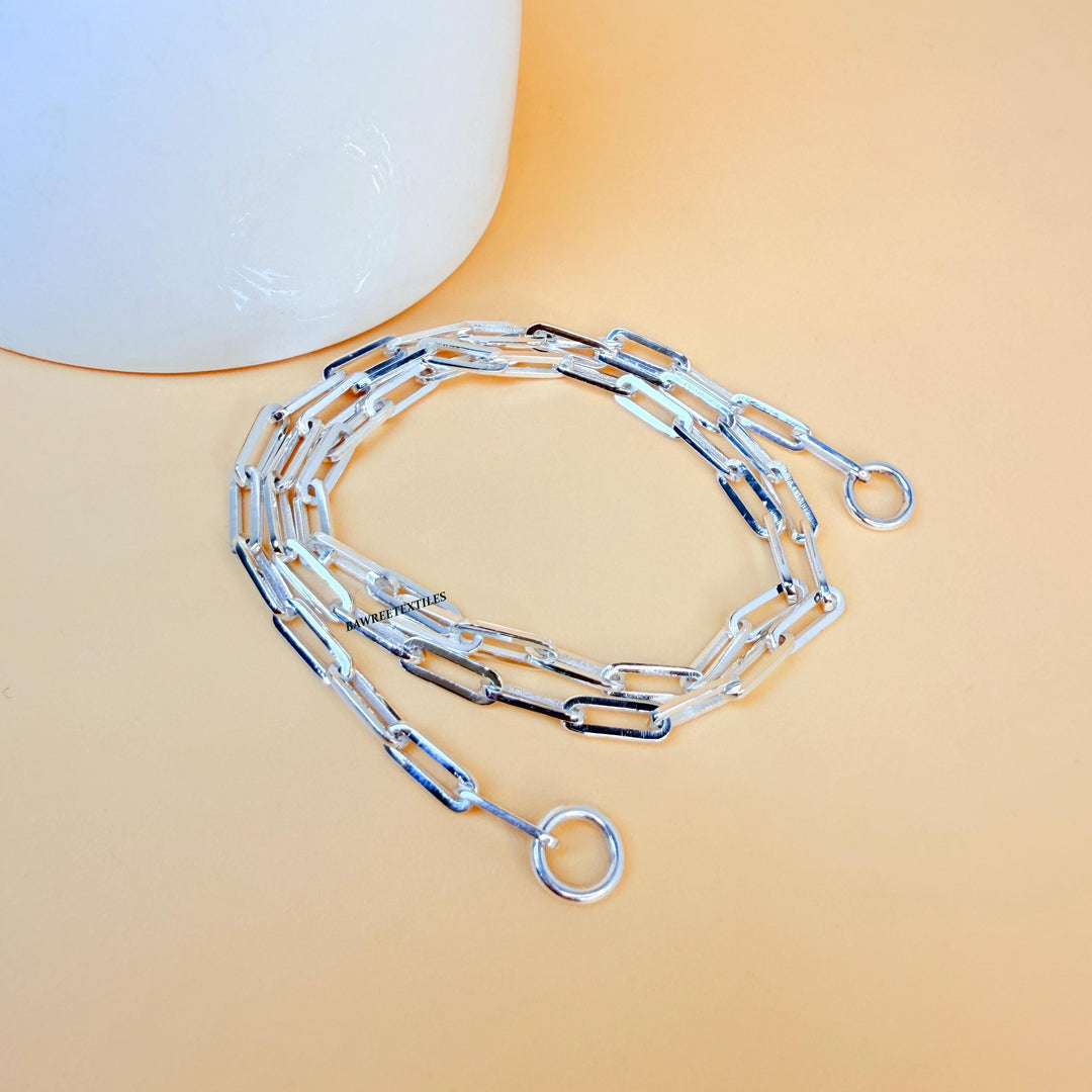 925 Sterling Silver Paperclip Chain Thick Chain Dainty Link Chain Necklace Paper Clip Chain Necklace Layering Chain Everyday Chain Necklace