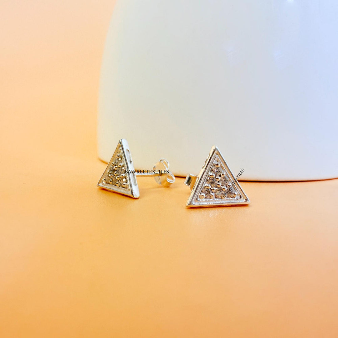 14KGold Tiny Triangle Earring Triangle Stud Earring Tiny Triangle Stud Earring Geometric Stacking Earring Triangle Earring Geometric Earring