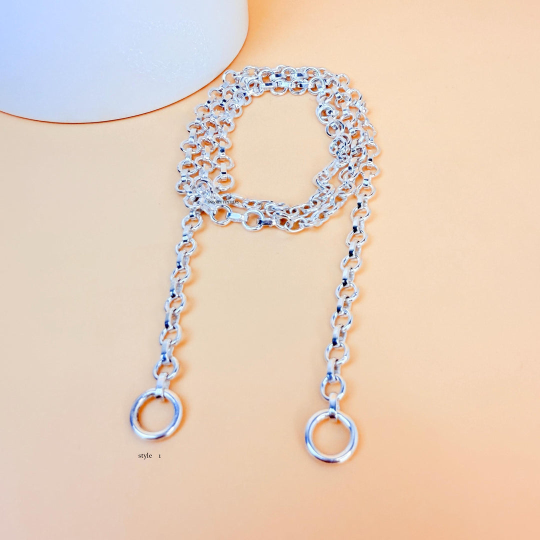 925 Sterling Silver Rollo Link Chain Round Rollo Link Chain Round Necklace Silver Rollo Belcher Chain Layered Everyday Round Rollo Chain